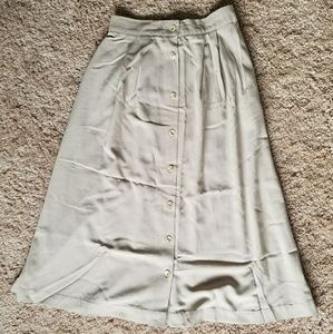 Long khaki skirt